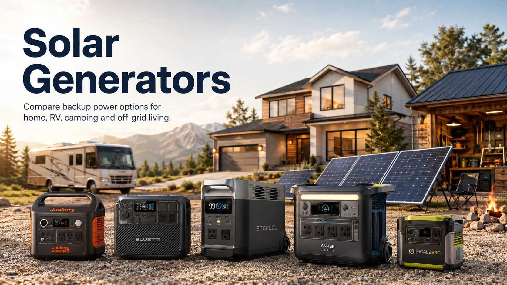 Solar generator illustration